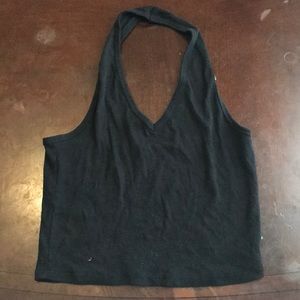Black halter top